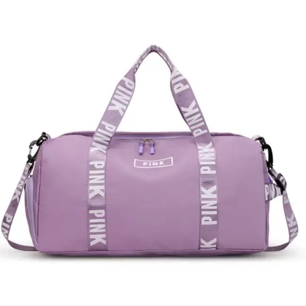 Cute Pink Printing Gym Bag
